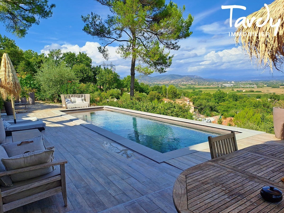 Bastide et maison d'amis - Vue  360  - 35 min 13100 AIX EN PROVENCE - Aix-en-Provence - TARDY IMMOBILIER - Aix en Provence bastide vue dgage piscine