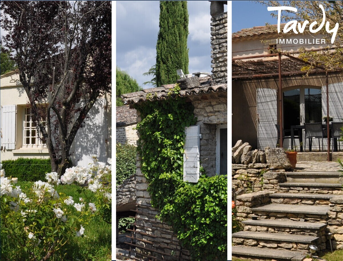 Maison familiale sur grand terrain - 84220 GORDES - Gordes - Villa grand terrain  Gordes Luberon Provence - Tardy Immobilier